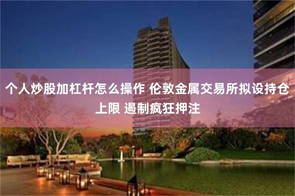 个人炒股加杠杆怎么操作 伦敦金属交易所拟设持仓上限 遏制疯狂押注