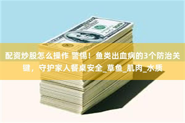 配资炒股怎么操作 警惕！鱼类出血病的3个防治关键，守护家人餐桌安全_草鱼_肌肉_水质