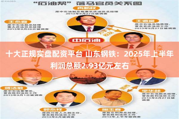 十大正规实盘配资平台 山东钢铁：2025年上半年利润总额2.93亿元左右