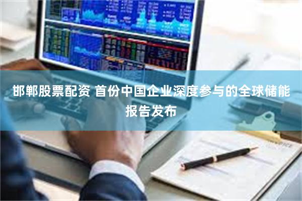 邯郸股票配资 首份中国企业深度参与的全球储能报告发布