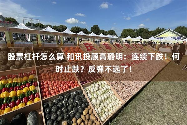 股票杠杆怎么算 和讯投顾高璐明：连续下跌！何时止跌？反弹不远了！