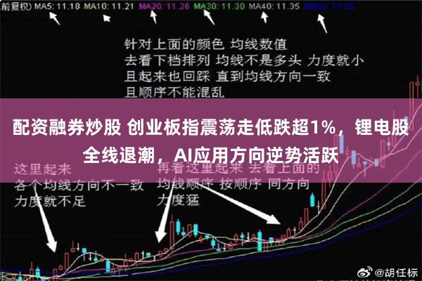 配资融券炒股 创业板指震荡走低跌超1%，锂电股全线退潮，AI应用方向逆势活跃
