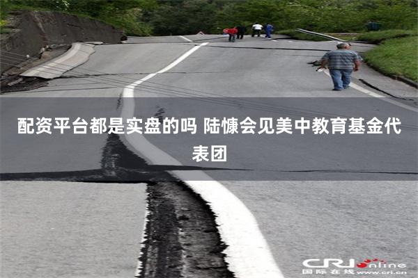 配资平台都是实盘的吗 陆慷会见美中教育基金代表团