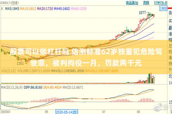 股票可以做杠杆吗 信测标准62岁独董犯危险驾驶罪，被判拘役一月，罚款两千元