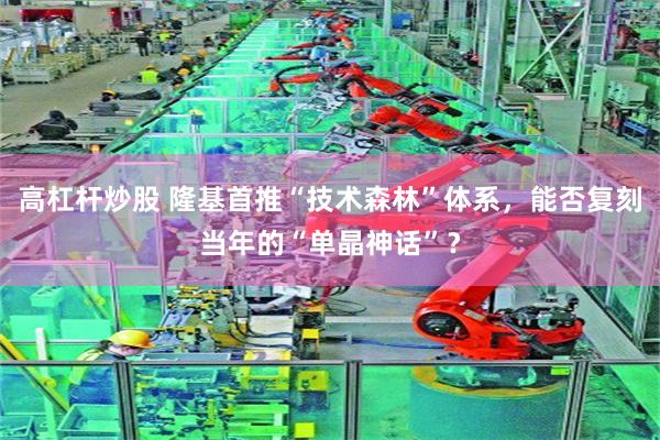 高杠杆炒股 隆基首推“技术森林”体系，能否复刻当年的“单晶神话”？