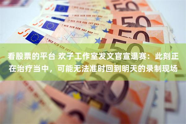 看股票的平台 欢子工作室发文官宣退赛：此刻正在治疗当中，可能无法准时回到明天的录制现场