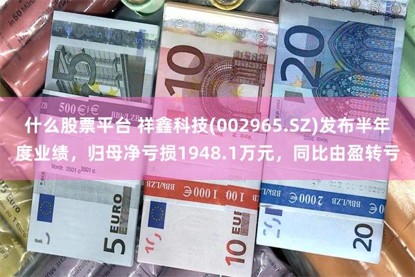什么股票平台 祥鑫科技(002965.SZ)发布半年度业绩，归母净亏损1948.1万元，同比由盈转亏