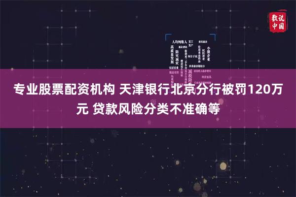 专业股票配资机构 天津银行北京分行被罚120万元 贷款风险分类不准确等