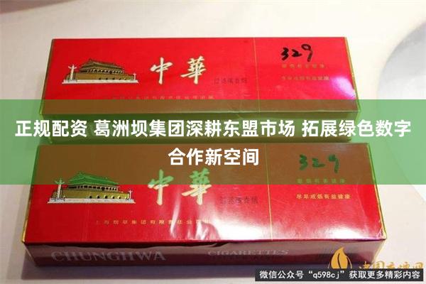 正规配资 葛洲坝集团深耕东盟市场 拓展绿色数字合作新空间